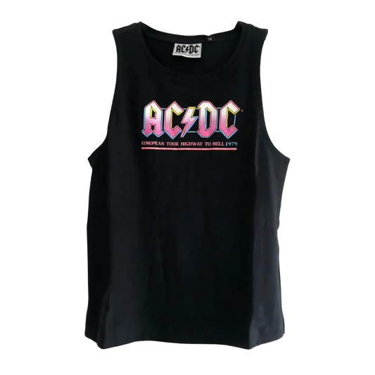 AC/DC European Tour Highway To Hell 1979 Black Vest