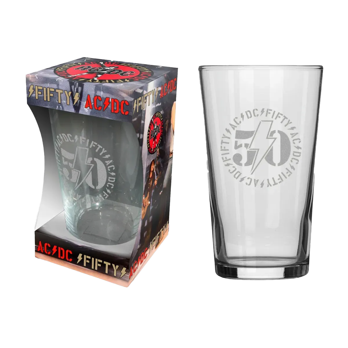 AC/DC Fifty Beer Glass
