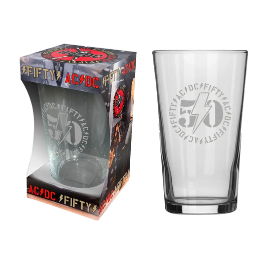 AC/DC Fifty Beer Glass