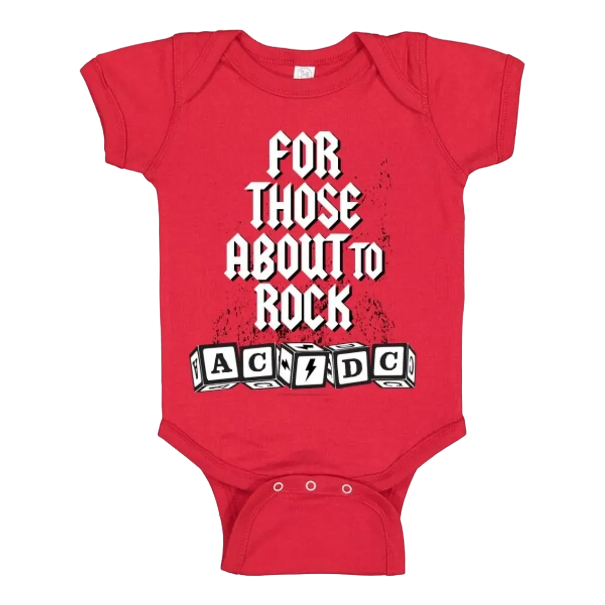 AC/DC For Those About To Rock Blocks Newborn/Infant Onesie