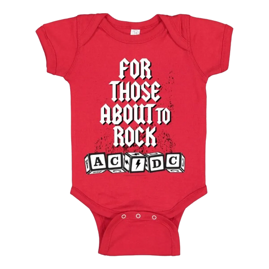 AC/DC For Those About To Rock Blocks Newborn/Infant Onesie