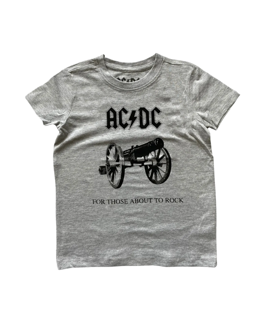 AC/DC For Those About to Rock Grey Kids T-Shirt