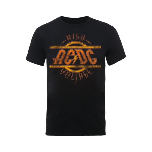AC/DC High Voltage Logo Distressed T Shirt