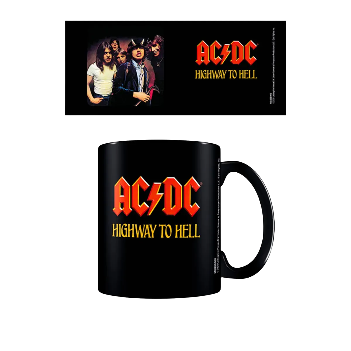 AC/DC Highway To Hell Black Mug