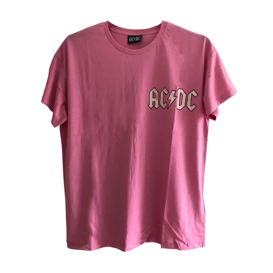 AC/DC Highway To Hell North American Tour 1979 Pink T-Shirt