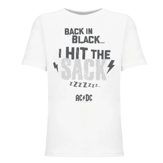 AC/DC Hit The Sack White Youth T-Shirt