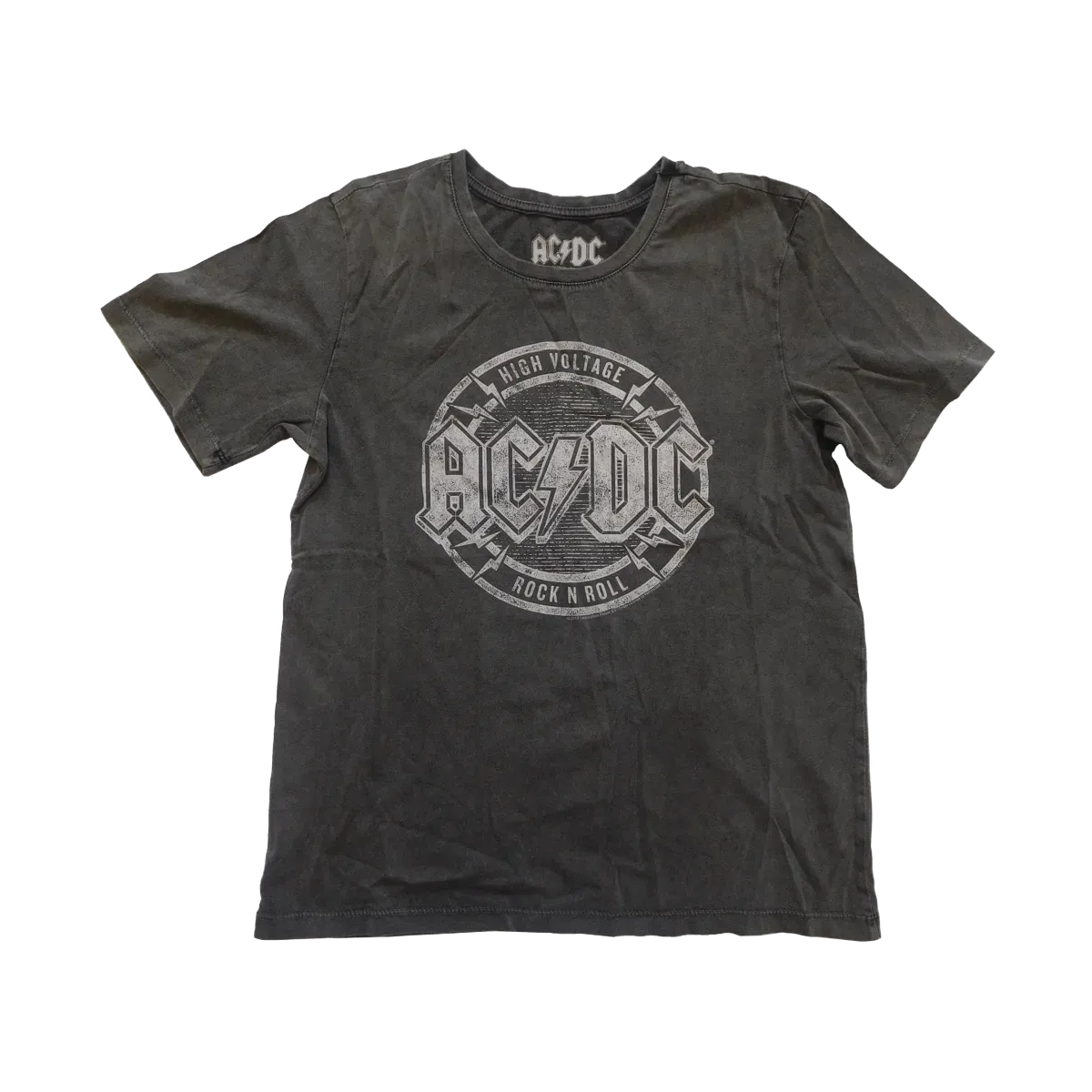 Ladies Washed Look High Voltage T-Shirt