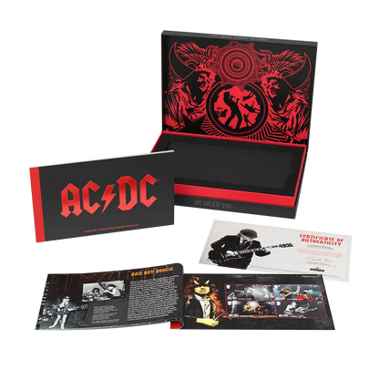AC/DC Limited Edition Prestige Stamp Book from Royal Mail