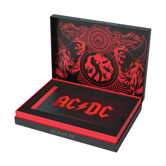 AC/DC Limited Edition Prestige Stamp Book from Royal Mail