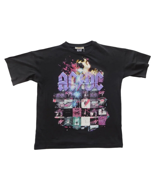 AC/DC Oversize Album Cover Ladies T-Shirt