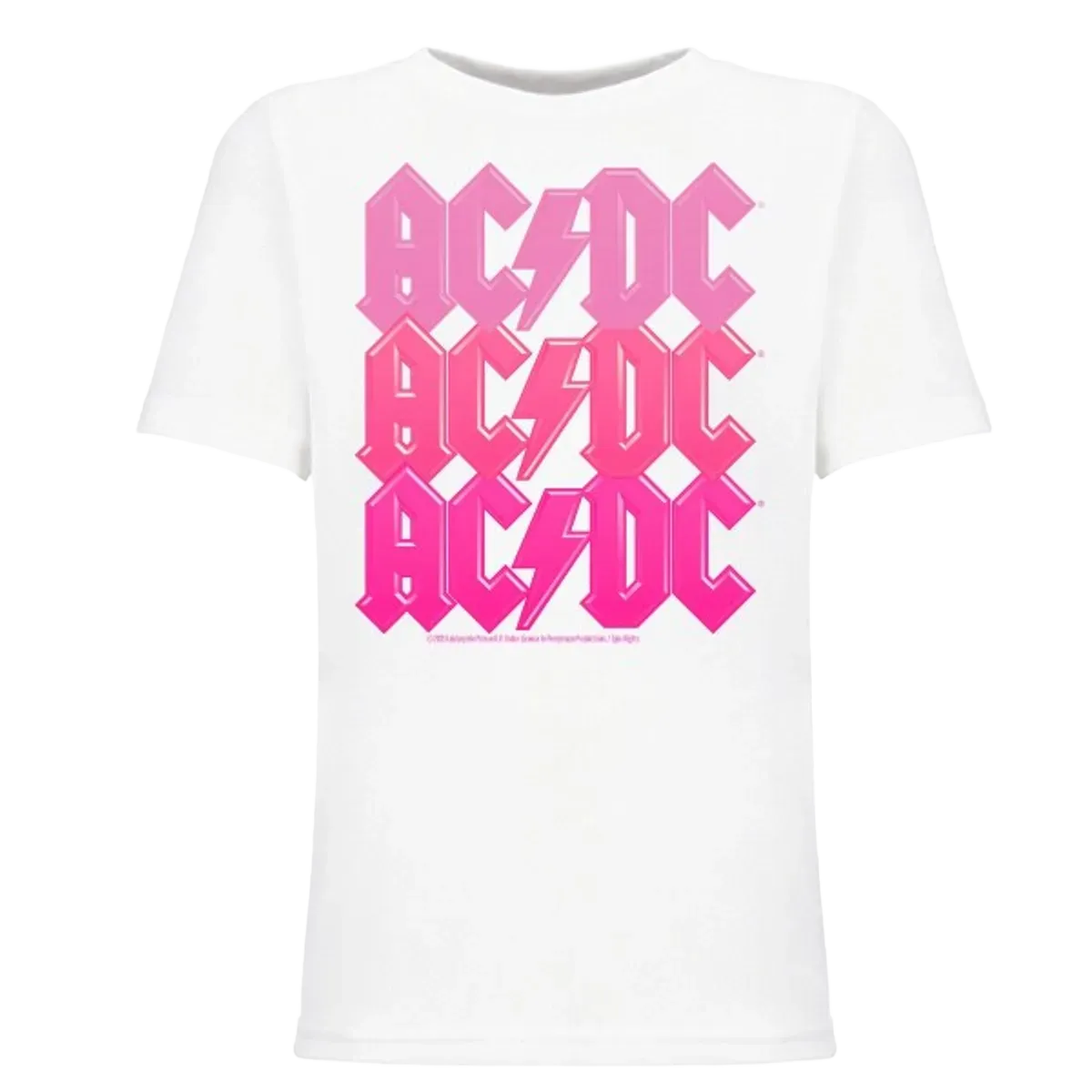 AC/DC Pink Pastel Design Youth T-Shirt
