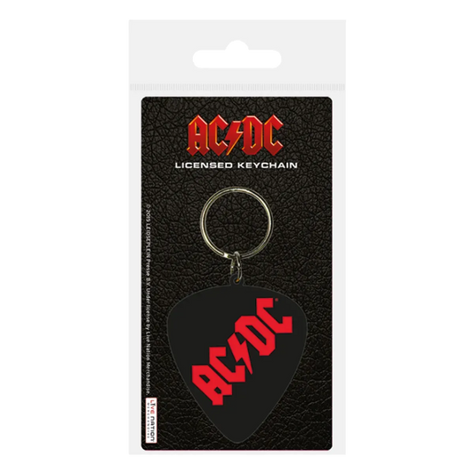 AC/DC Plectrum Rubber Keychain