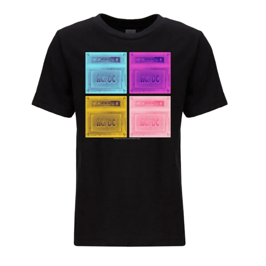 AC/DC Quad Amps Design Youth T-Shirt