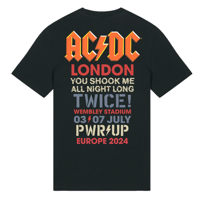 AC/DC Union Jack London 2024 Tour T-shirt