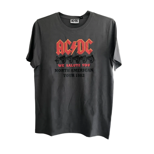 AC/DC We Salute You North American Tour 1892 Mens Grey T-Shirt