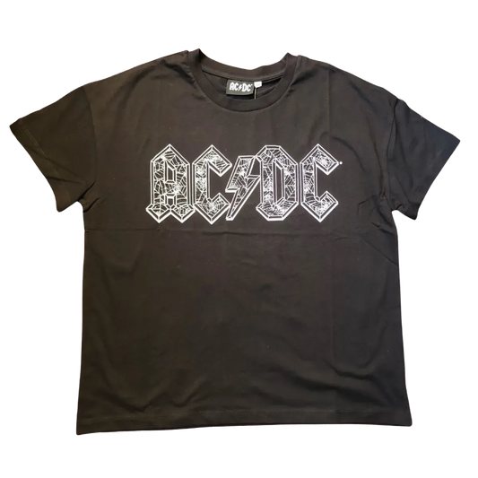 AC/DC Webbed Logo Black T-Shirt