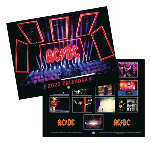 AC/DC Webstore Exclusive 2025 Wall Calendar