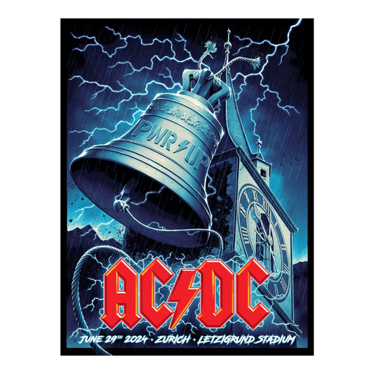 AC/DC Zurich Tour 2024 Poster