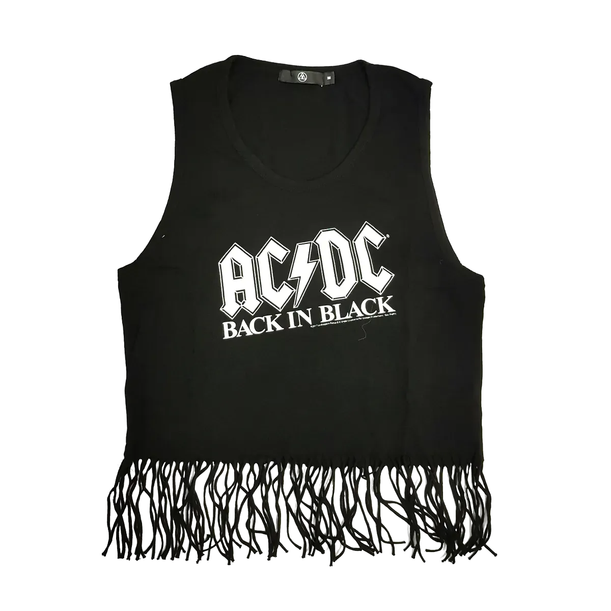 Back In Black Ladies Fringe Vest