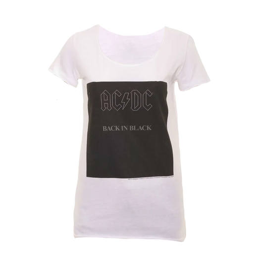 Back In Black Square Ladies T-Shirt