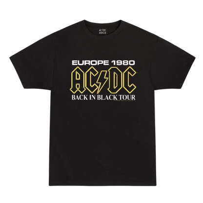 Back in Black Europe 1980 Tour T-Shirt