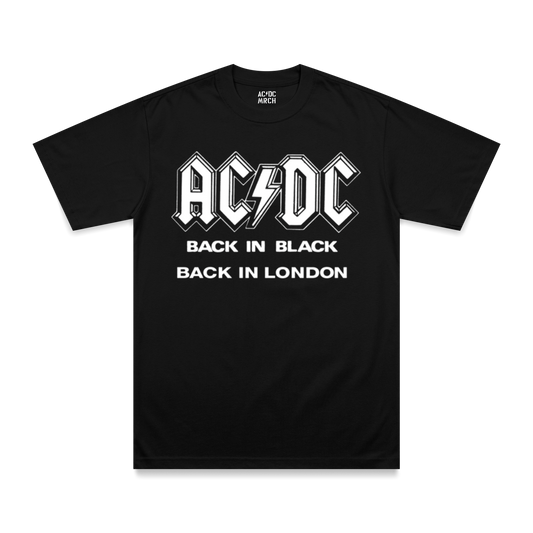 Back in Black London Black T-Shirt