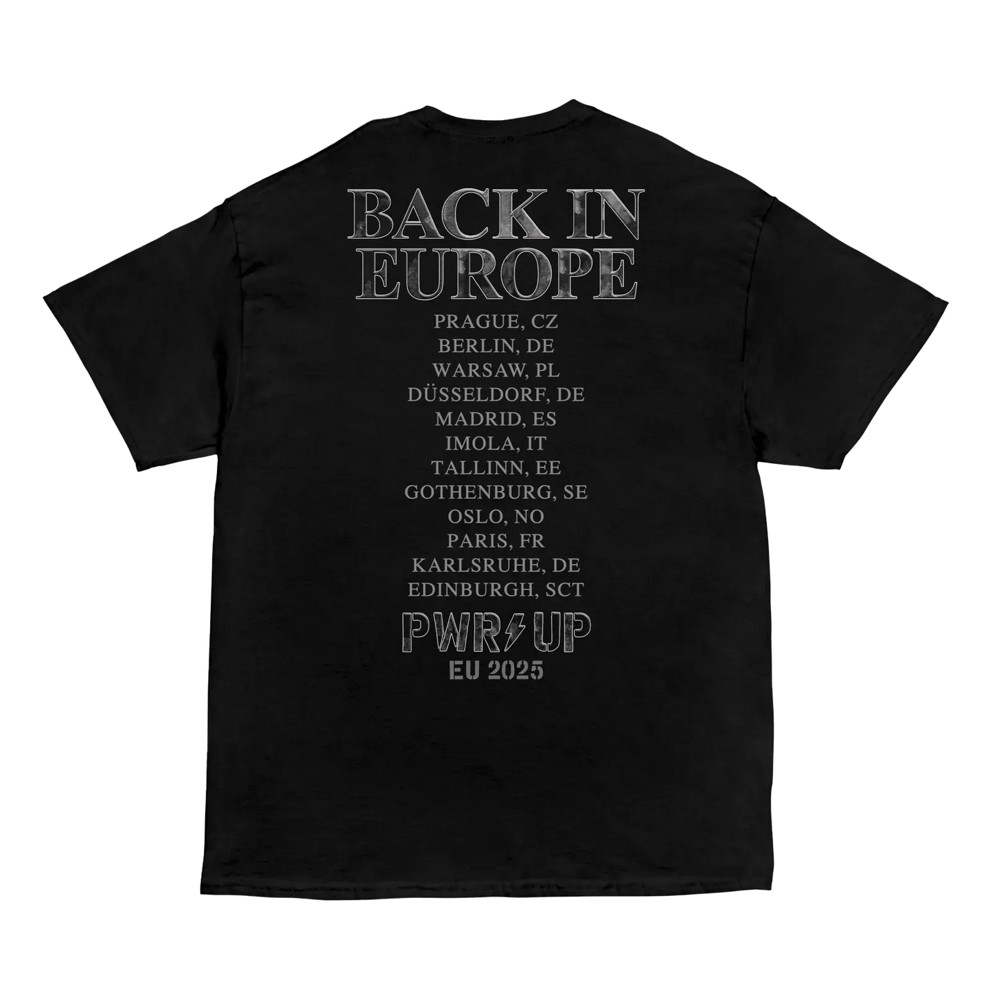 Back in Black PWR UP Tour T-Shirt