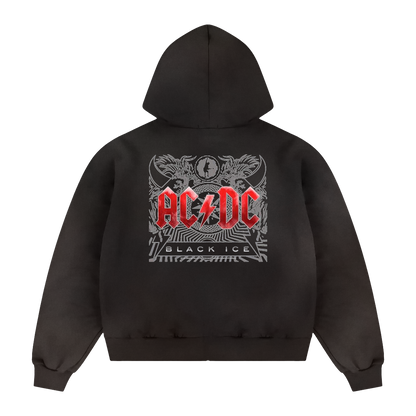 Black Ice Zip Up Hoodie