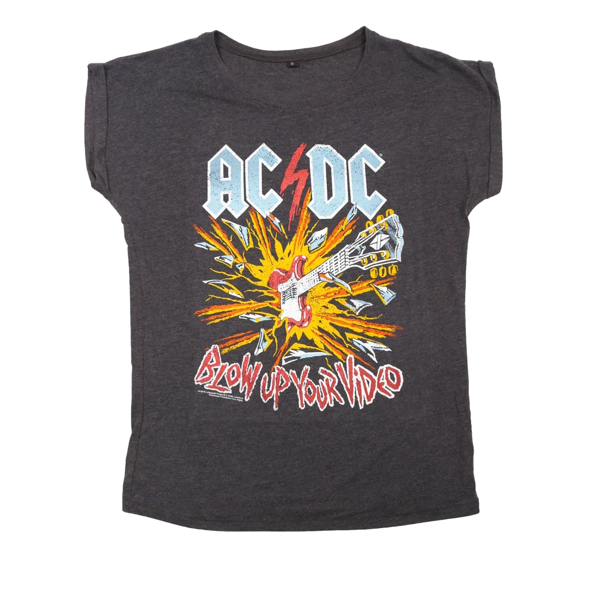 Blow Up Your Video Womens Charcoal Tee