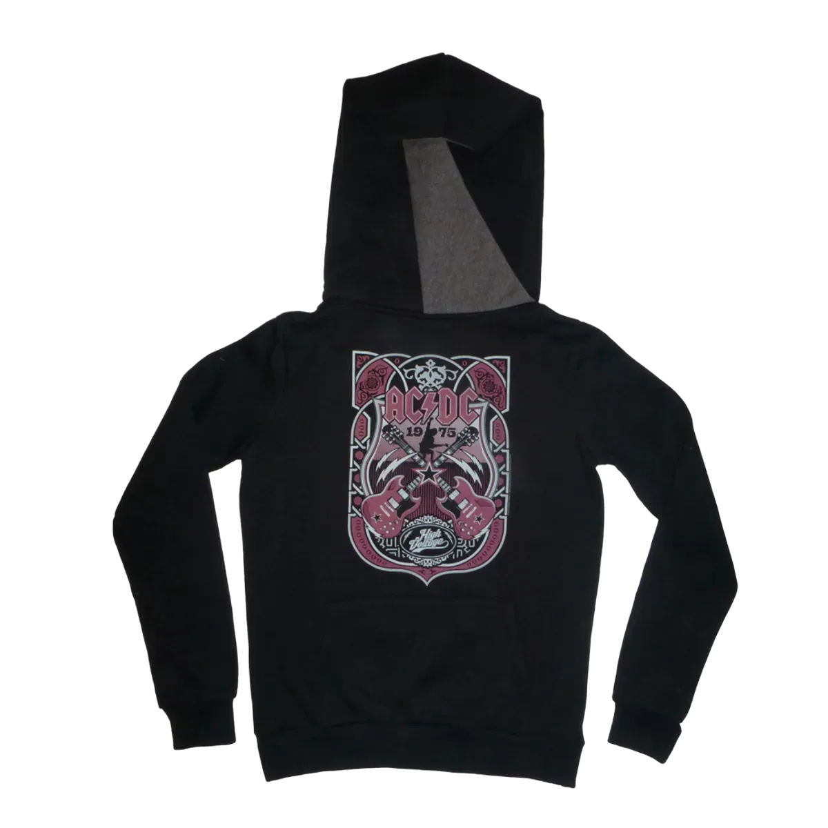 Crossed Strings Girlie Black Long Hoodie