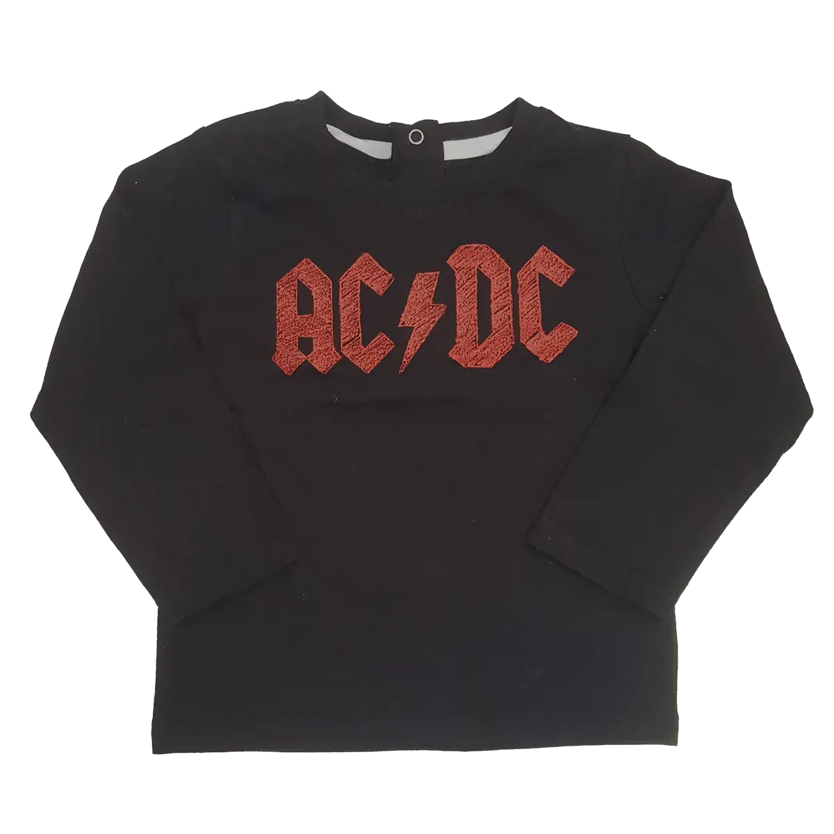 Distressed Red Logo Children's Black T-Shirt