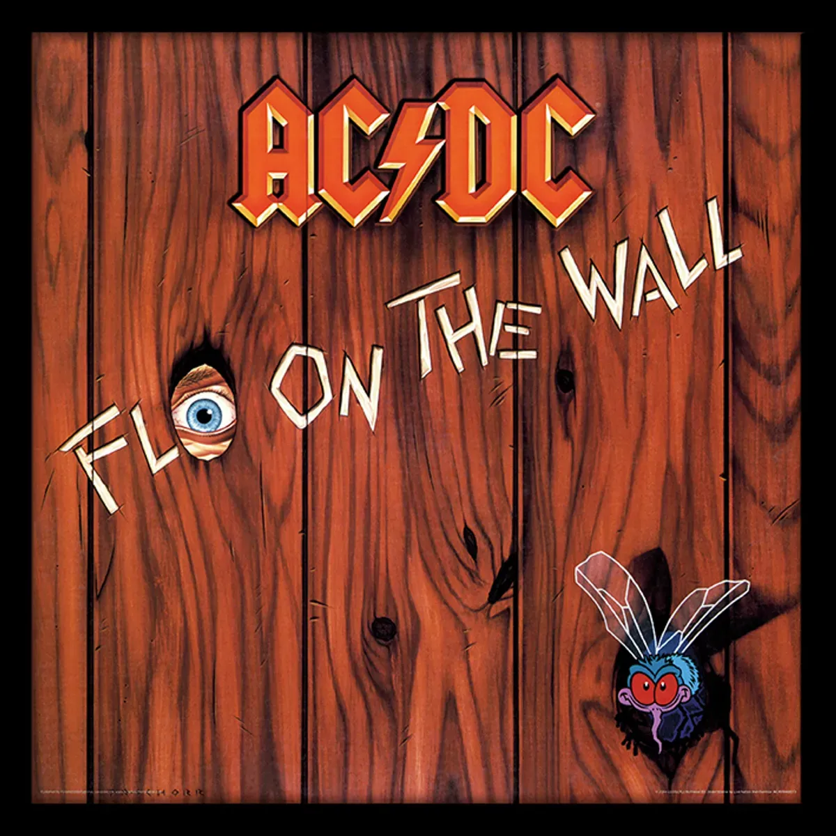 Fly On The Wall 12" Album Cover Framed Print