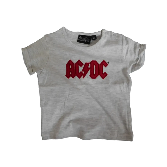 Grey Red Logo Baby T-Shirt