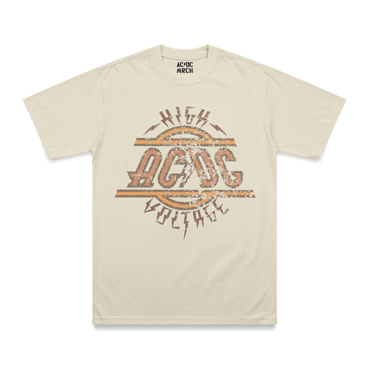 High Voltage Distressed T Shirt