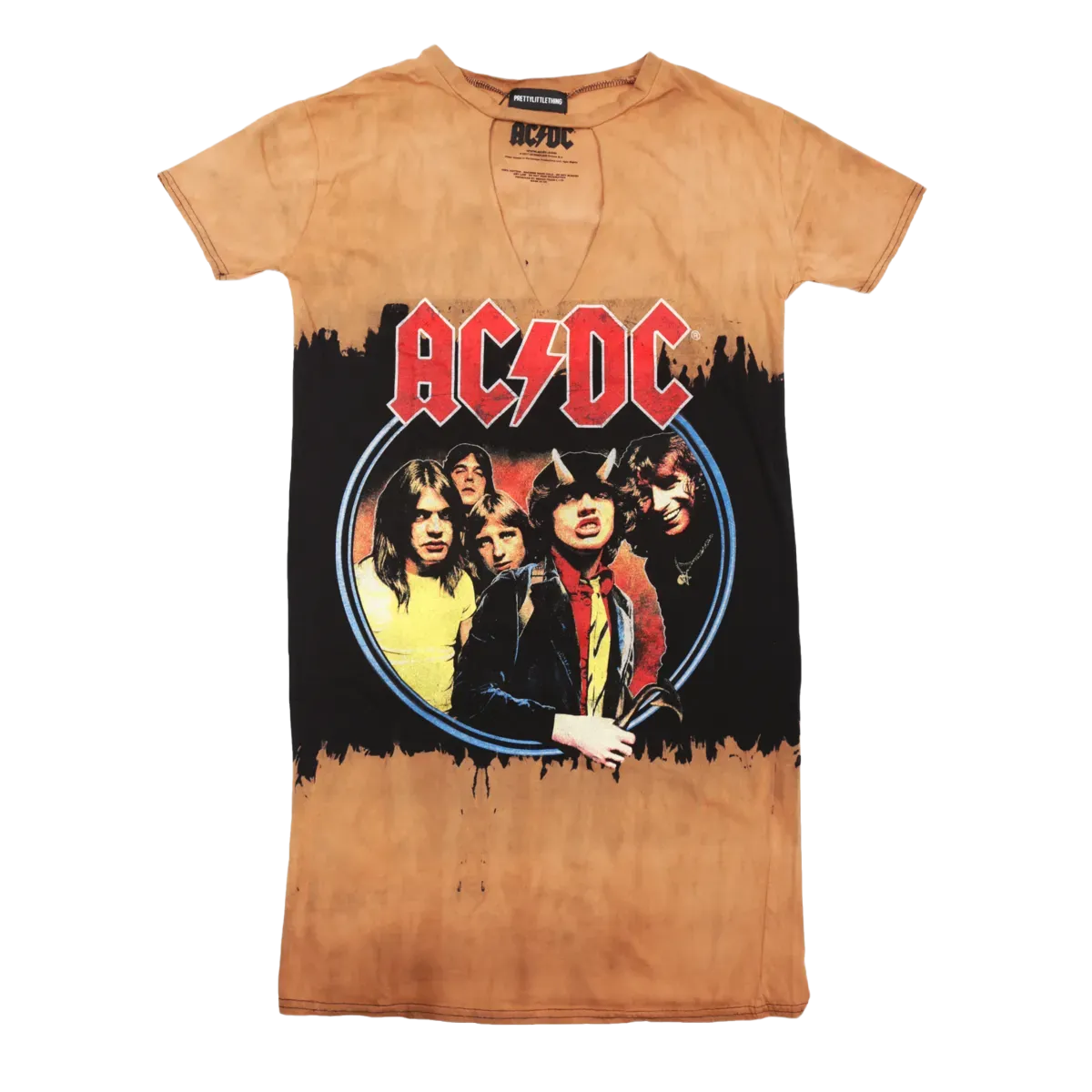 Highway To Hell Distressed Ladies T-Shirt Dress