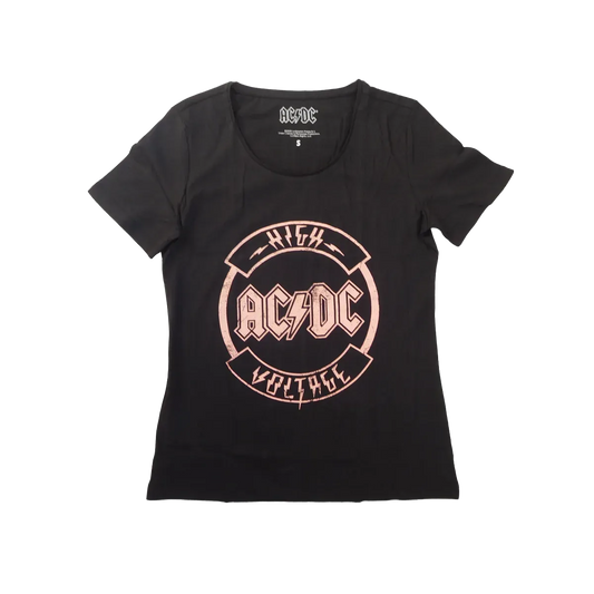 Highway to Hell Pink Logo Ladies T-Shirt