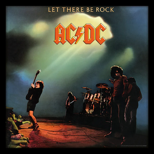 Let There Be Rock 12" Album Cover Framed Print