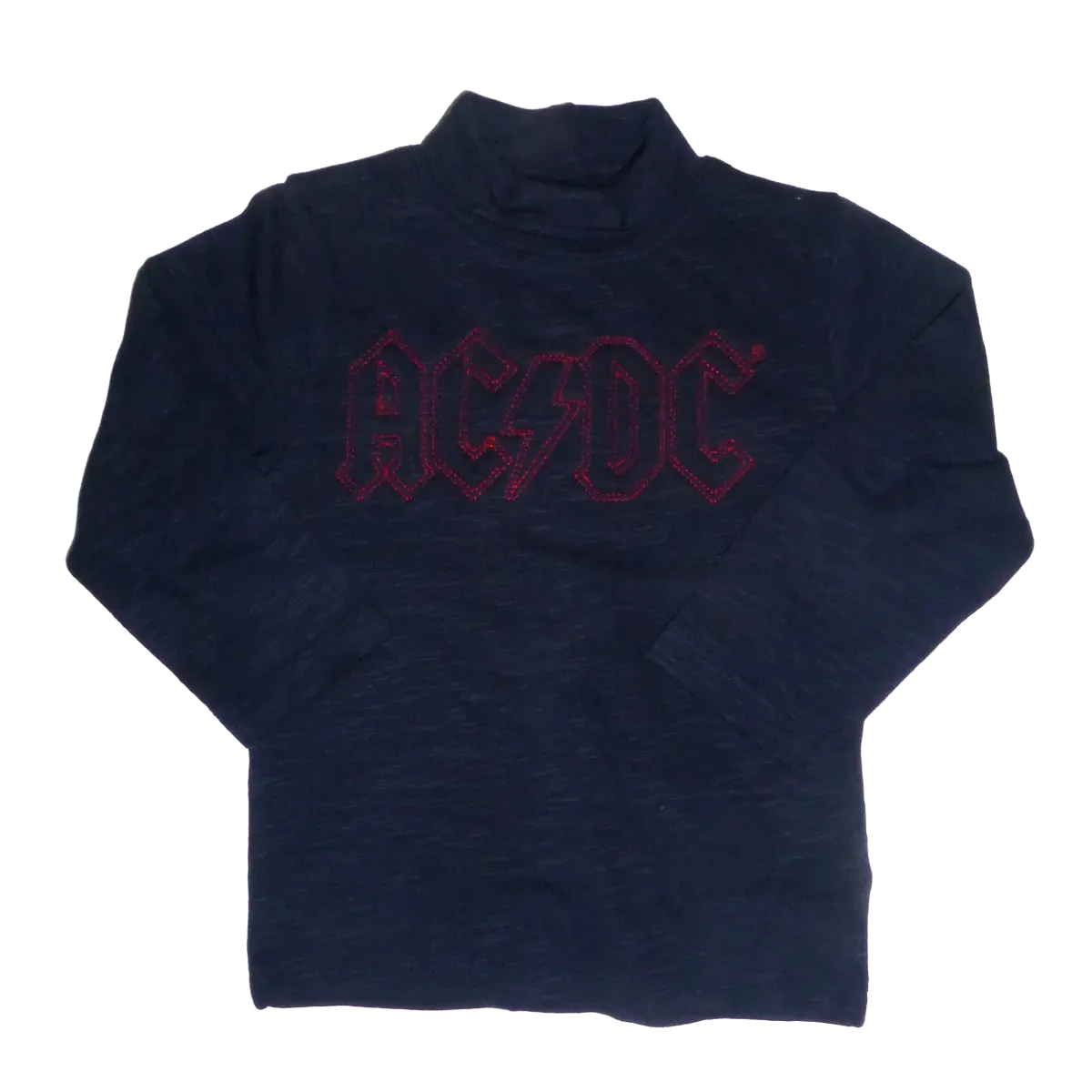 Logo Outline Kids Heather Charcoal Long Sleeve T-Shirt