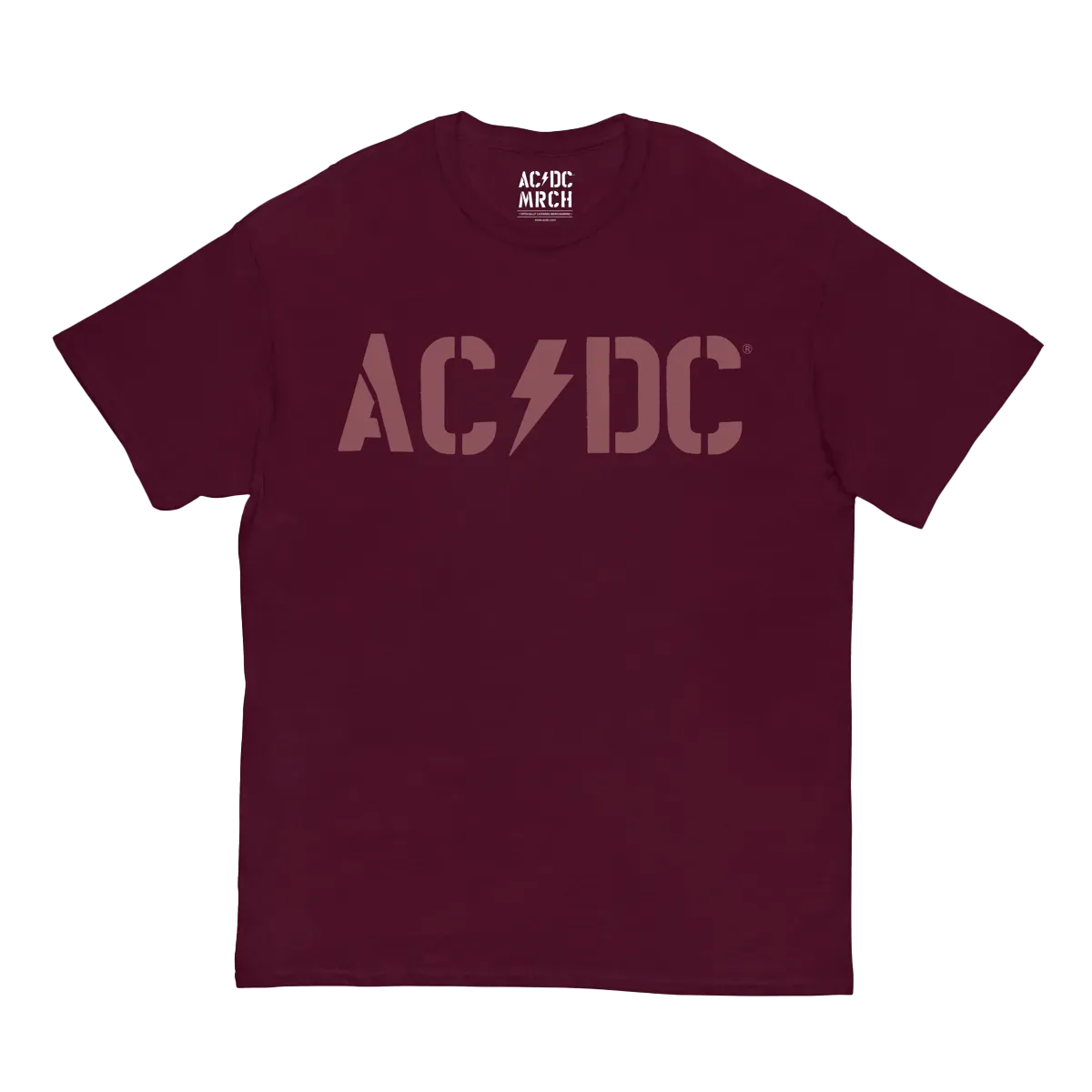 Maroon Logo PWR UP Tour T-Shirt – AC/DC