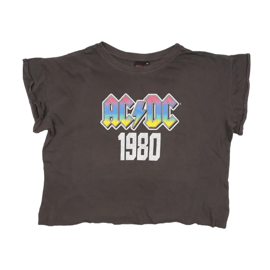 Multi Colour Logo 1980 Ladies Rolled Sleeve T-Shirt