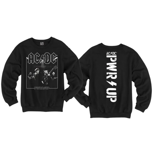 PWRD UP B&W Crewneck