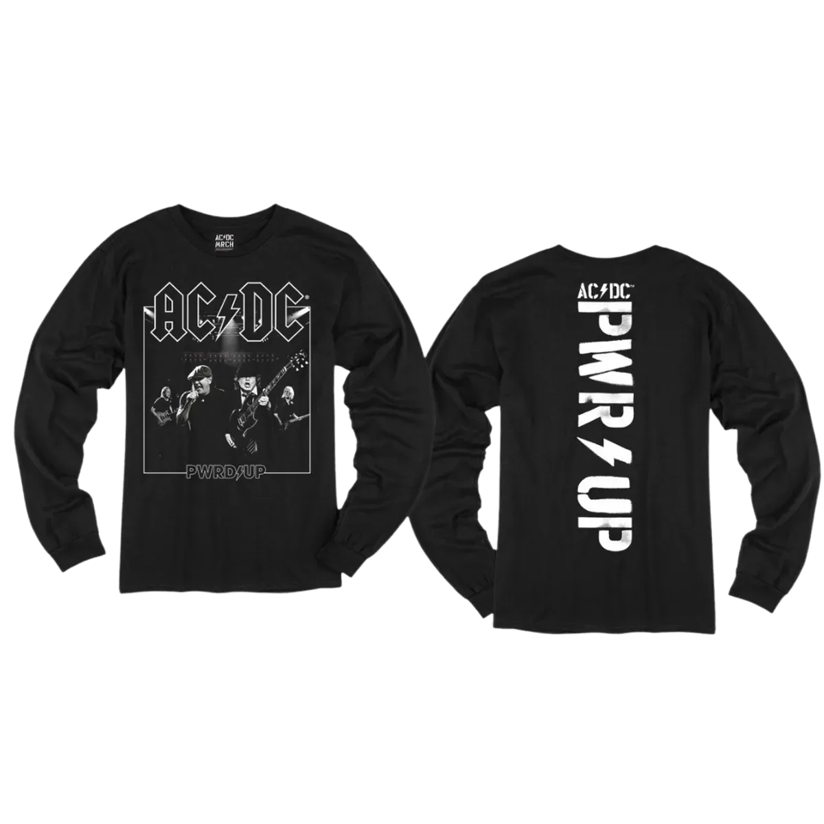 PWRD UP B&W Longsleeve T-Shirt