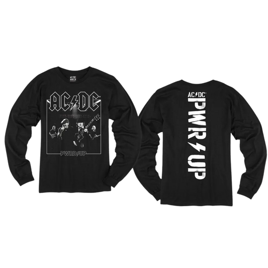 PWRD UP B&W Longsleeve T-Shirt