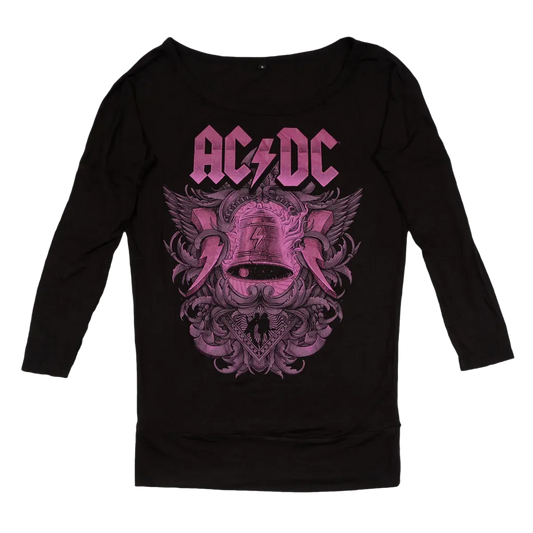 Purple Bell On Fire Long Sleeve T-Shirt