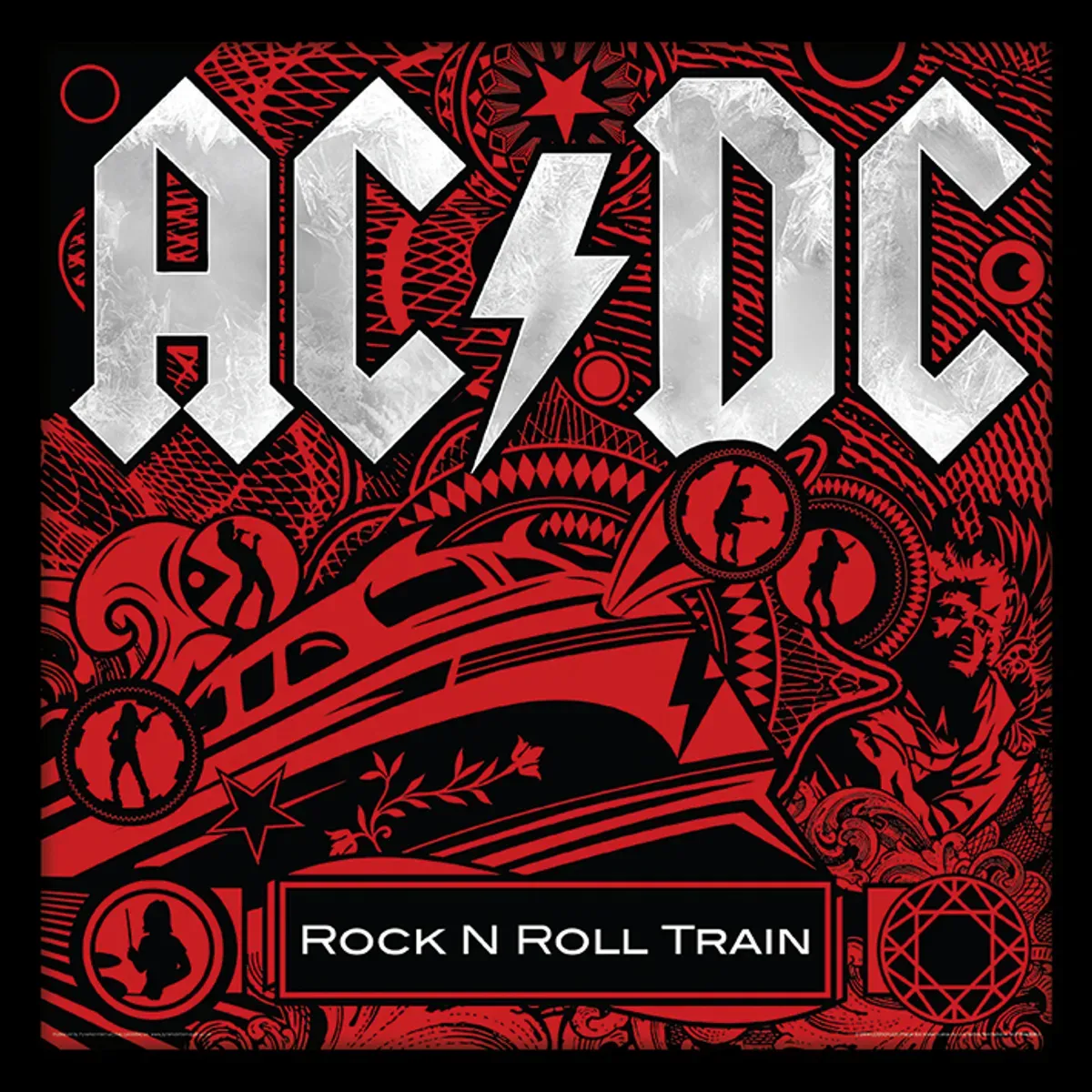 Rock 'N' Roll Train 12" Album Cover Framed Print