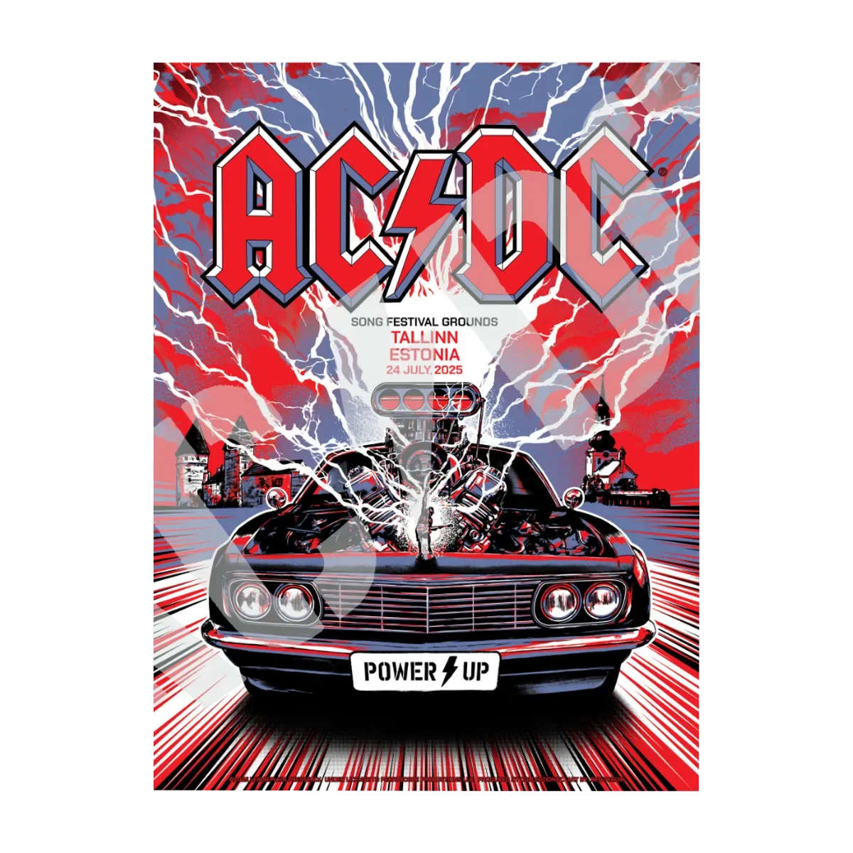 Tallinn PWR UP Tour Poster – AC/DC