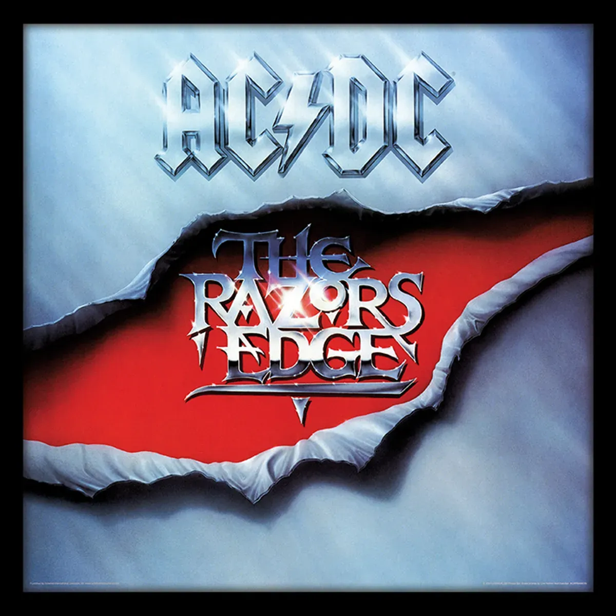 The Razors Edge Album Cover Framed Print – AC/DC