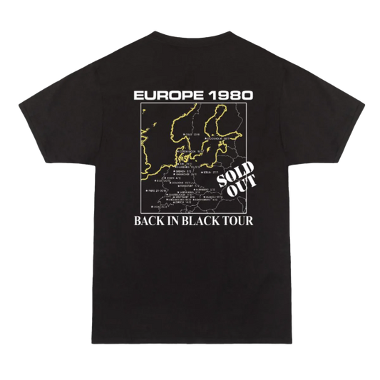 Back in Black Europe 1980 Tour T-Shirt