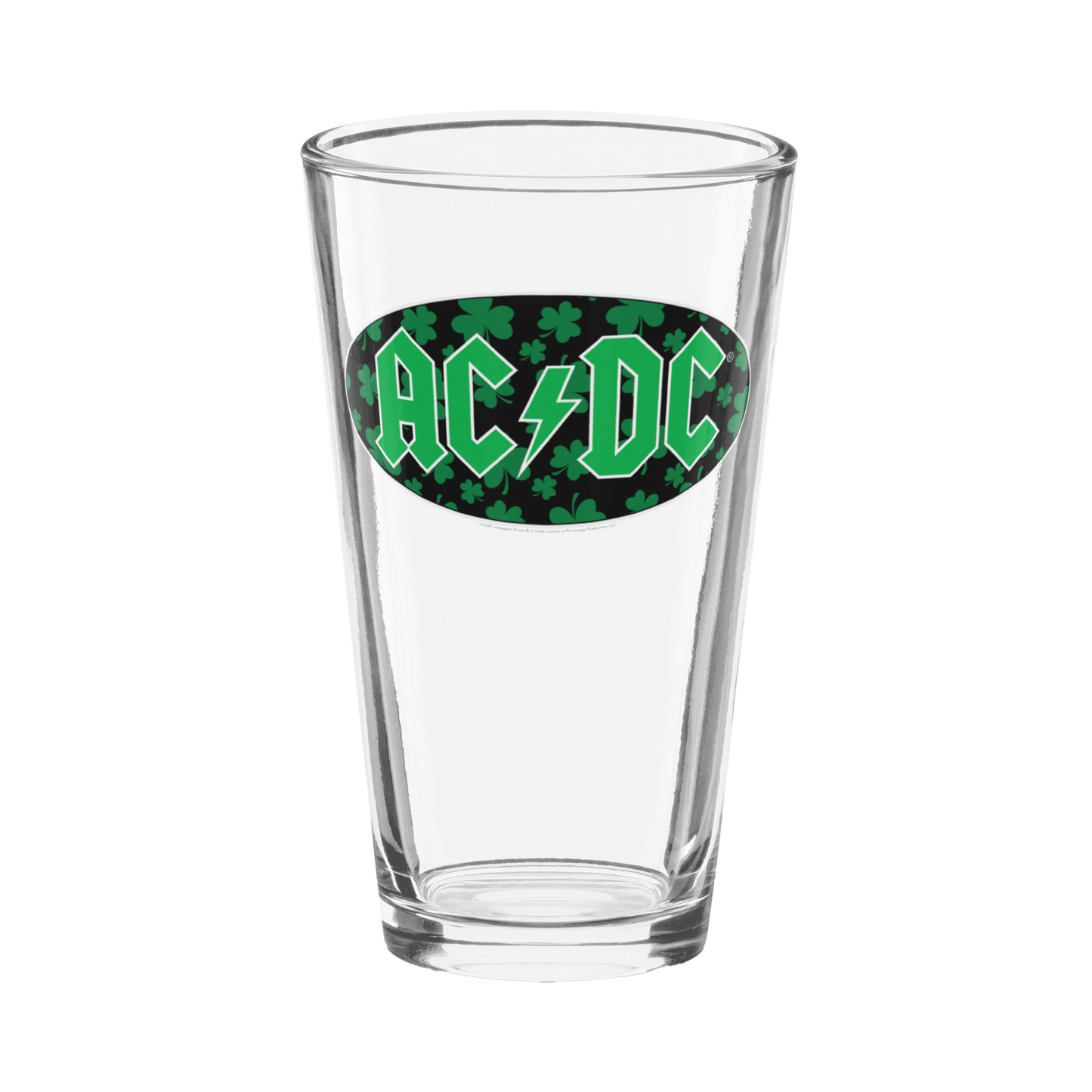 Emerald Shamrock Pint Glass