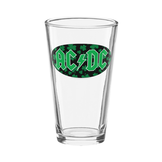 Emerald Shamrock Pint Glass